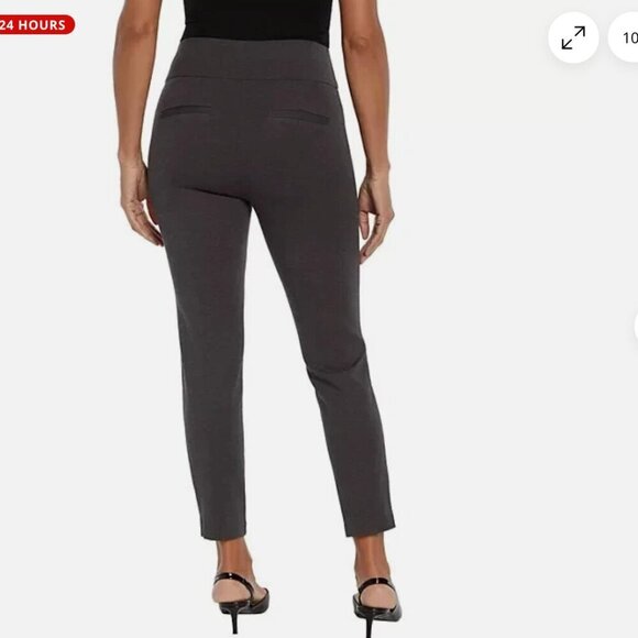 Express Ponte Pant Charcoal Heather Gray XXL - Picture 2 of 14
